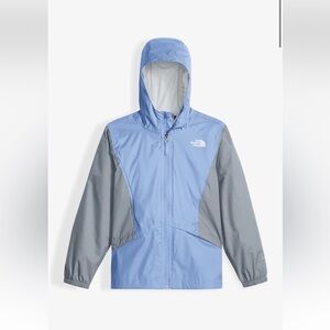 North Face Zipline Girls Rain Jacket - Collar Blue